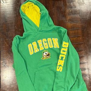 Colosseum Green and Yellow Oregon Ducks Kids Hoodie